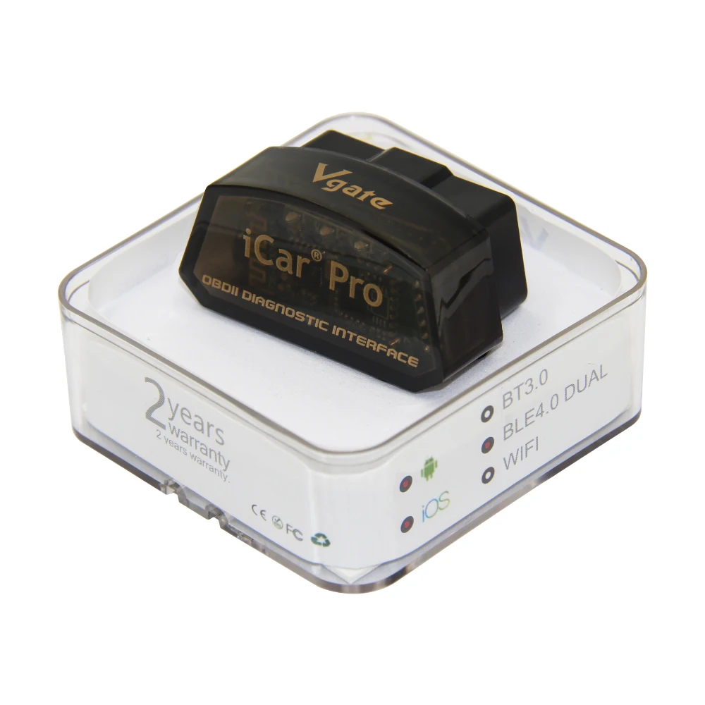 Vgate ICar Pro Obd2 Code Reader OBDII Scanner BT4.0 Automatic Sleep Wireless for Android and IOS
