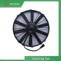 Replacement SPAL Cooling fan radiator fan For Engineering Vehicles 14inch 12v/24v 220w 2900rpm 2800CFM  Waterproof grade IP68