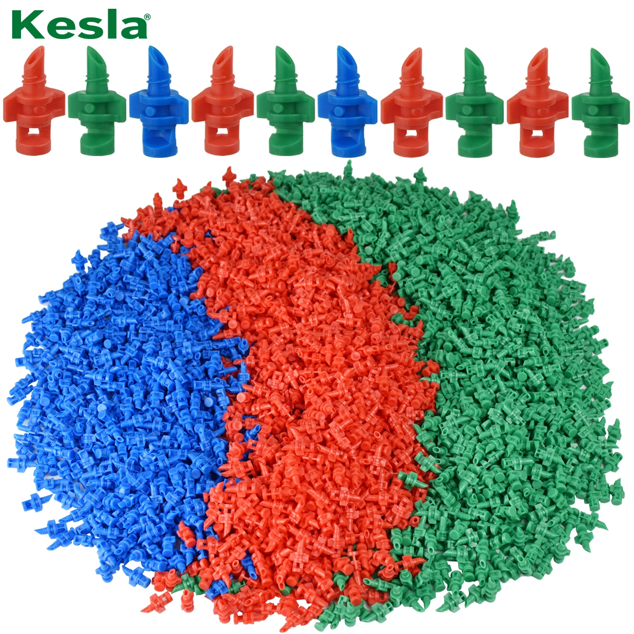 KESLA 100PCS 90/180/360 Degree Refraction Nozzle Garden Sprinkler Agriculture Irrigation Plant Spray Nozzle Misting for Flowers