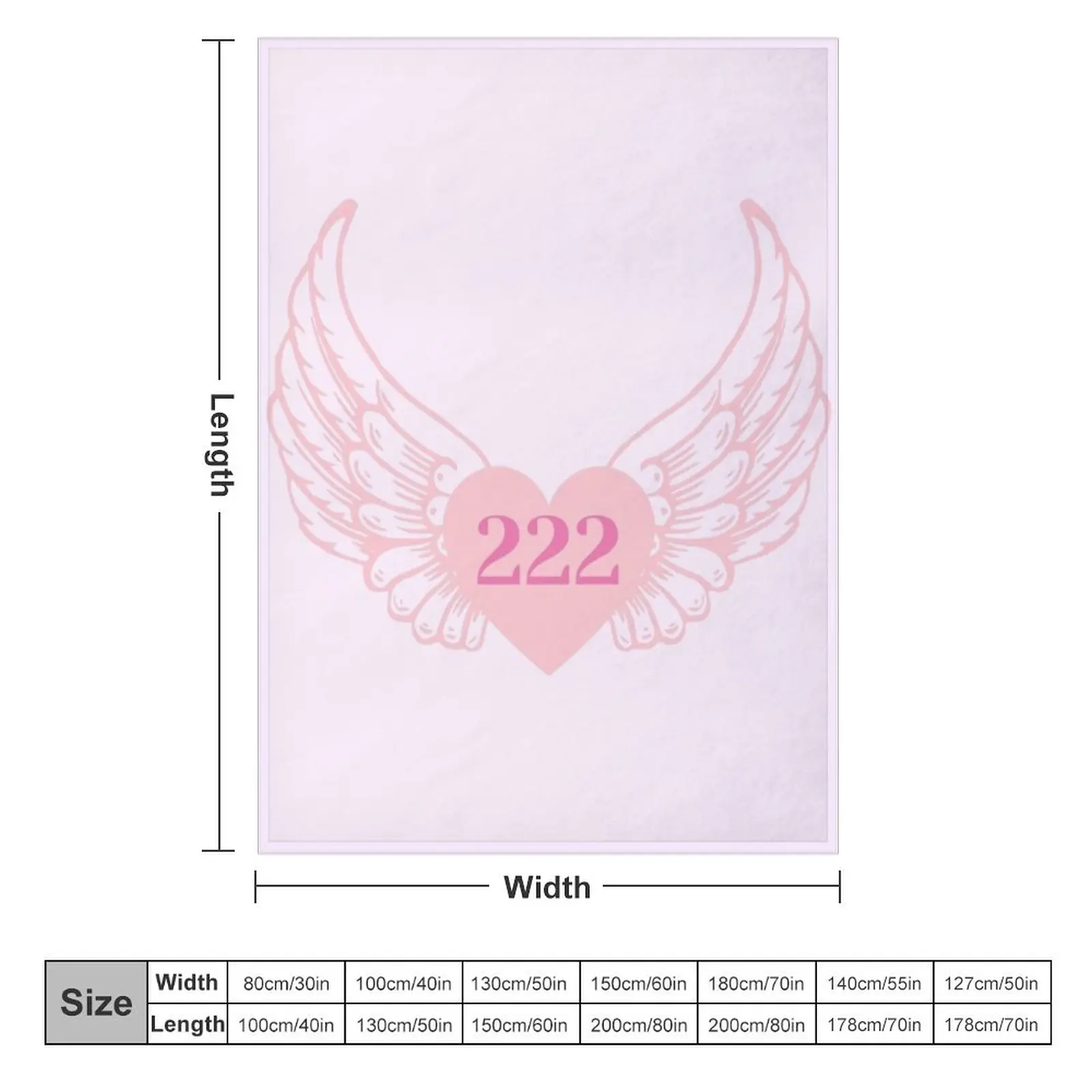 222 angel number wings Throw Blanket Soft Luxury Designer Thermal heavy to sleep Blankets