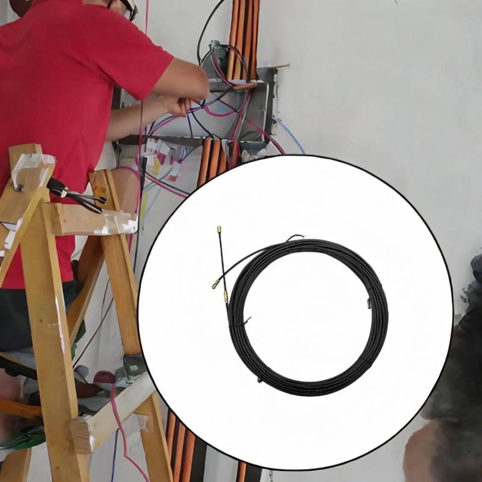 Nylon Wire Puller Electrician Threading Device Professional Duct Threaders Wall Device for Wiring Installation