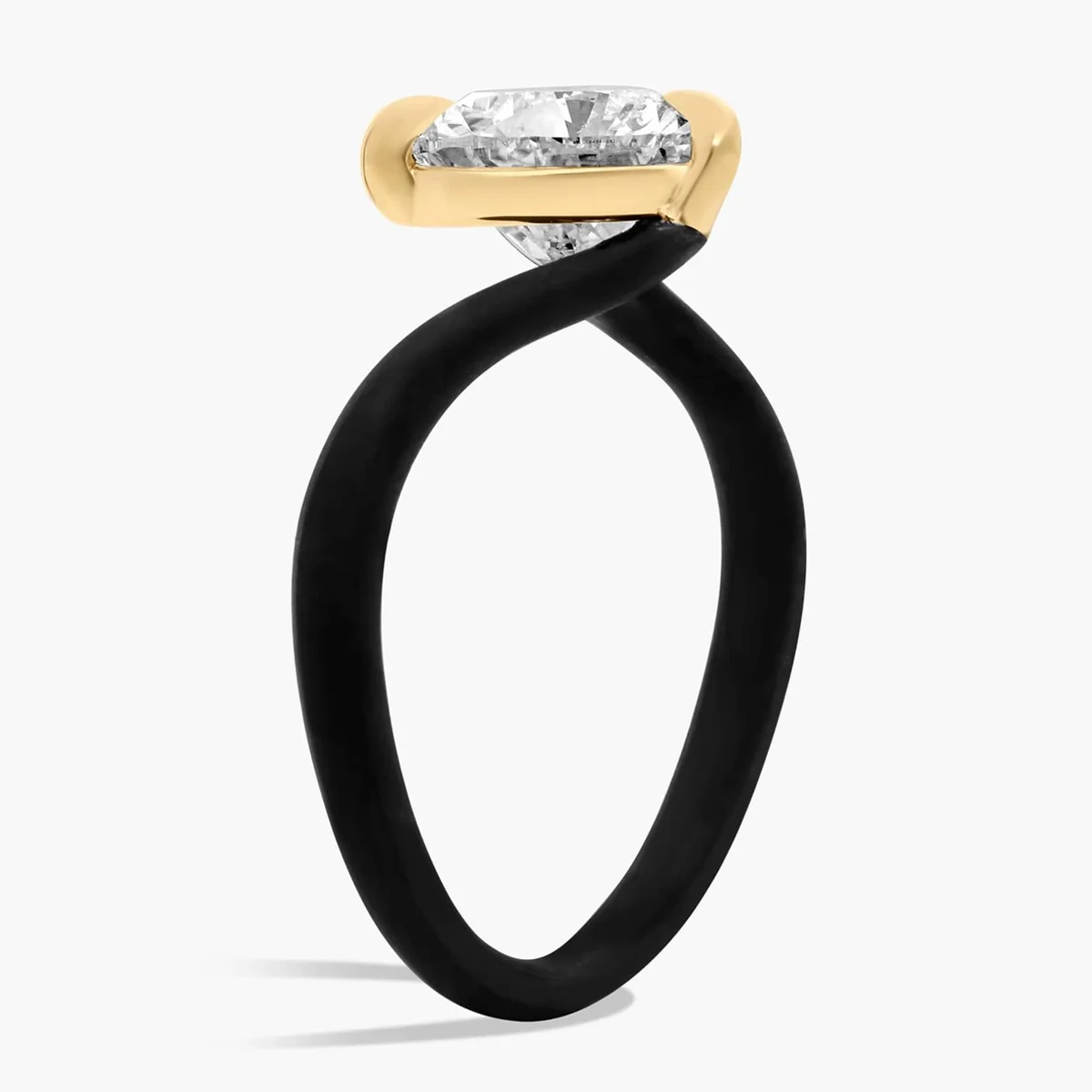 IGI Certified Heart Cut Lab Created Diamond Earrings 9K/14K/18K Yellow/Black Gold Solitaire Engagement Ring Fashion Jewelry