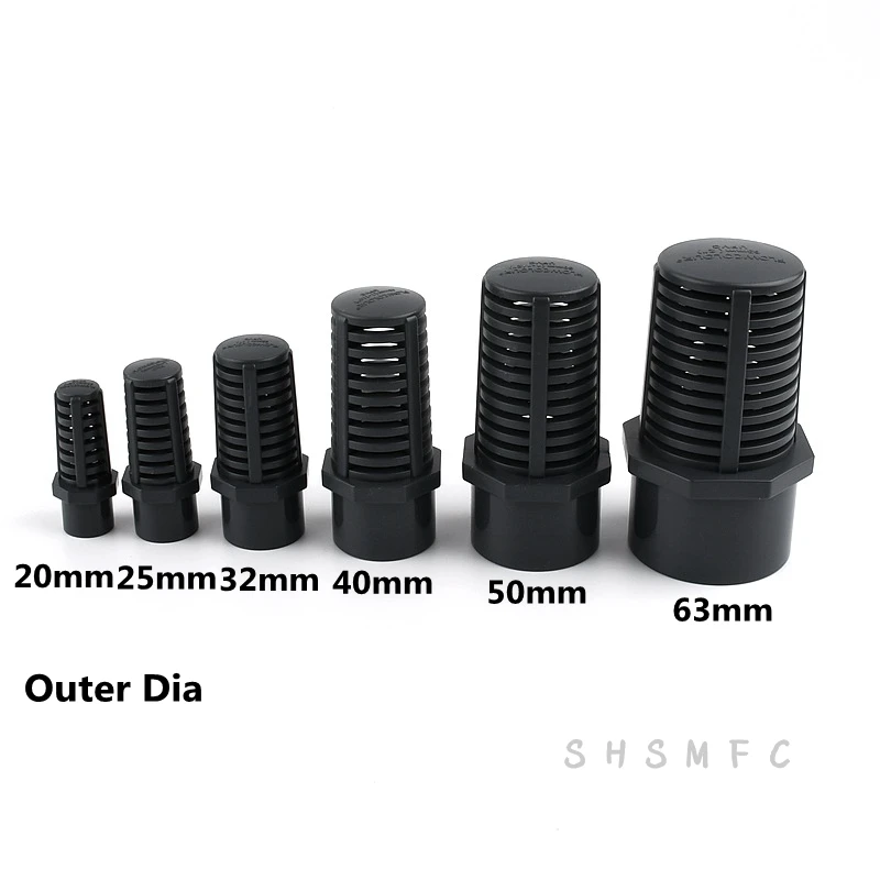 1~10Pcs Size 20,25,32,40,50,63mm UPVC Filter Connector Fittings Plastic Aquarium Garden Irrigation Water Supply Filter Adapter