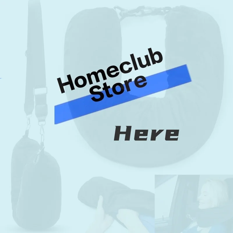 1Set U-Shaped Pillowcase With Straps Crystal Fleece Neck Pillow Cover Storage Bag For Airplane Travel【Homeclub】