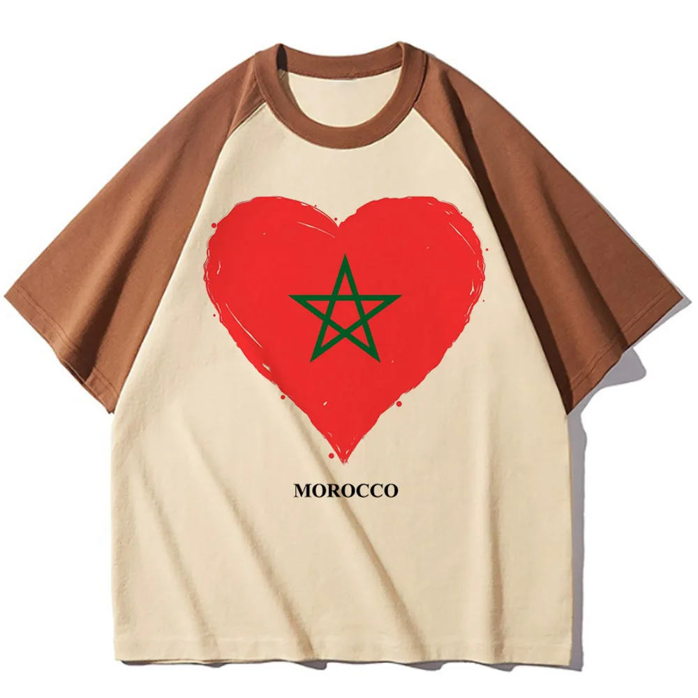 Maroc Morocco shirt female jojifuku streetwear cute t-shirt 2000s meme gyaru japanese