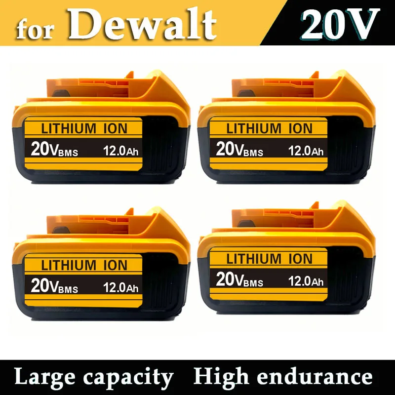 12.0Ah For Dewalt 20V Rechargeable Battery for Dewalt Cordless Screwdriver Drill Screw Gun Wrench Impact Batteries DCD790 DCB200