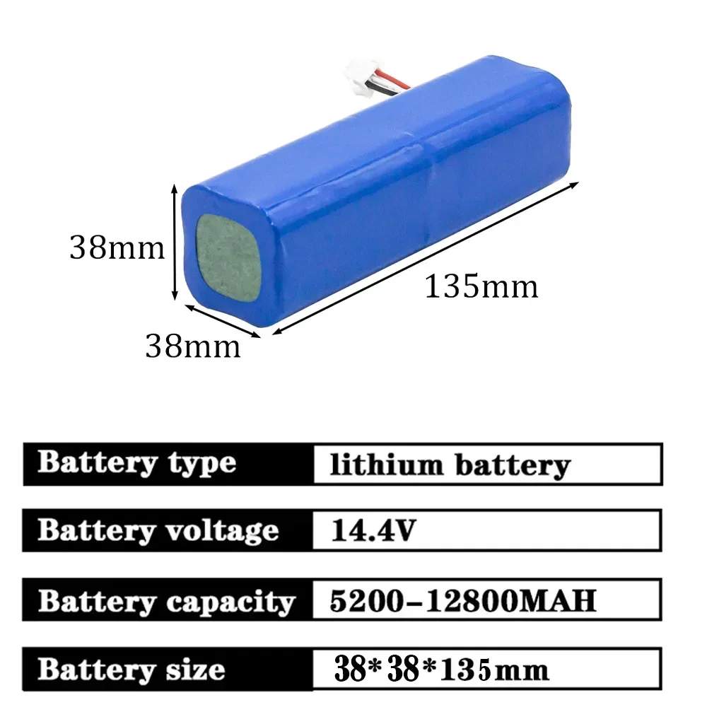 14.4V 12800mah For XiaoMi Lydsto R1 Accessories Lithium BatteryRechargeable Battery Pack is Suitable For Repair and Replacement