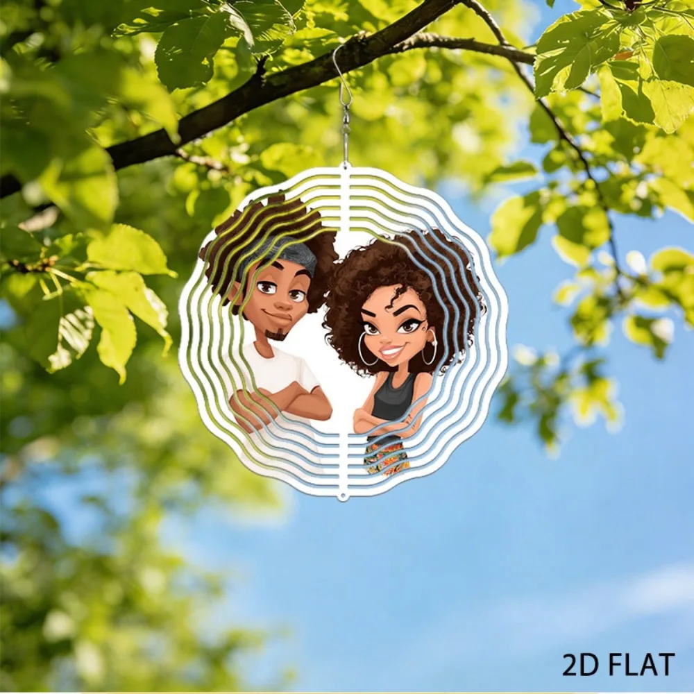 

Wind Chimes for Outdoor Garden Decor, Rustproof Iron Couple Ornament, Soft Relaxing Sounds for Patio Backyard