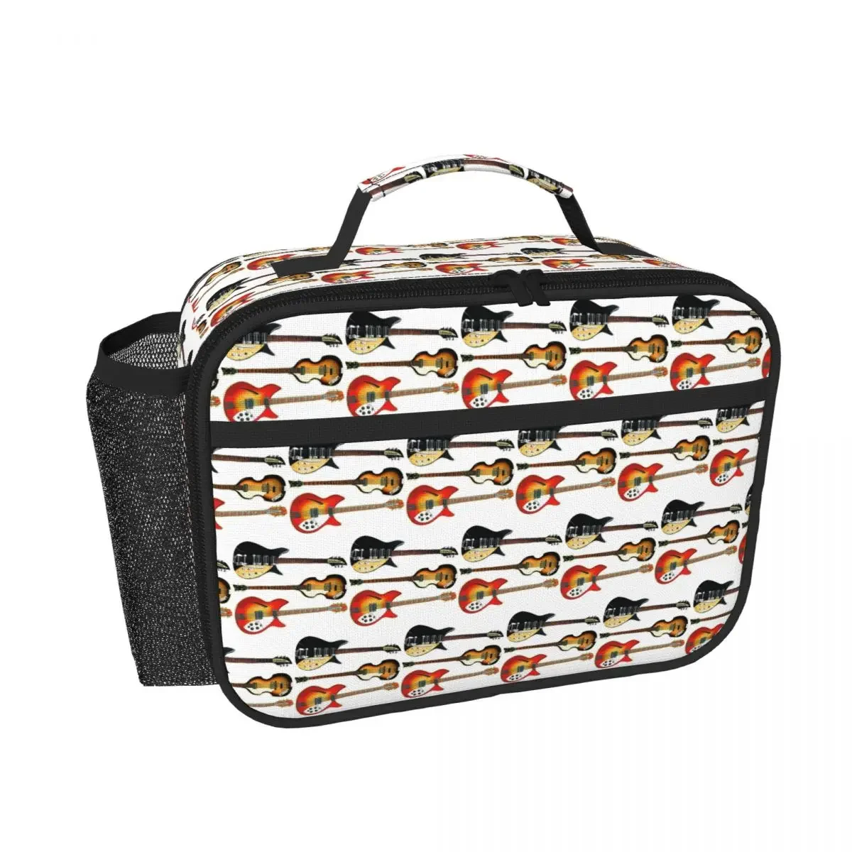 Rickenbacker Guitars And Hofner Bass Insulated Lunch Bag for Women Children Portable Food Boxes Thermal Lunch Box Tote