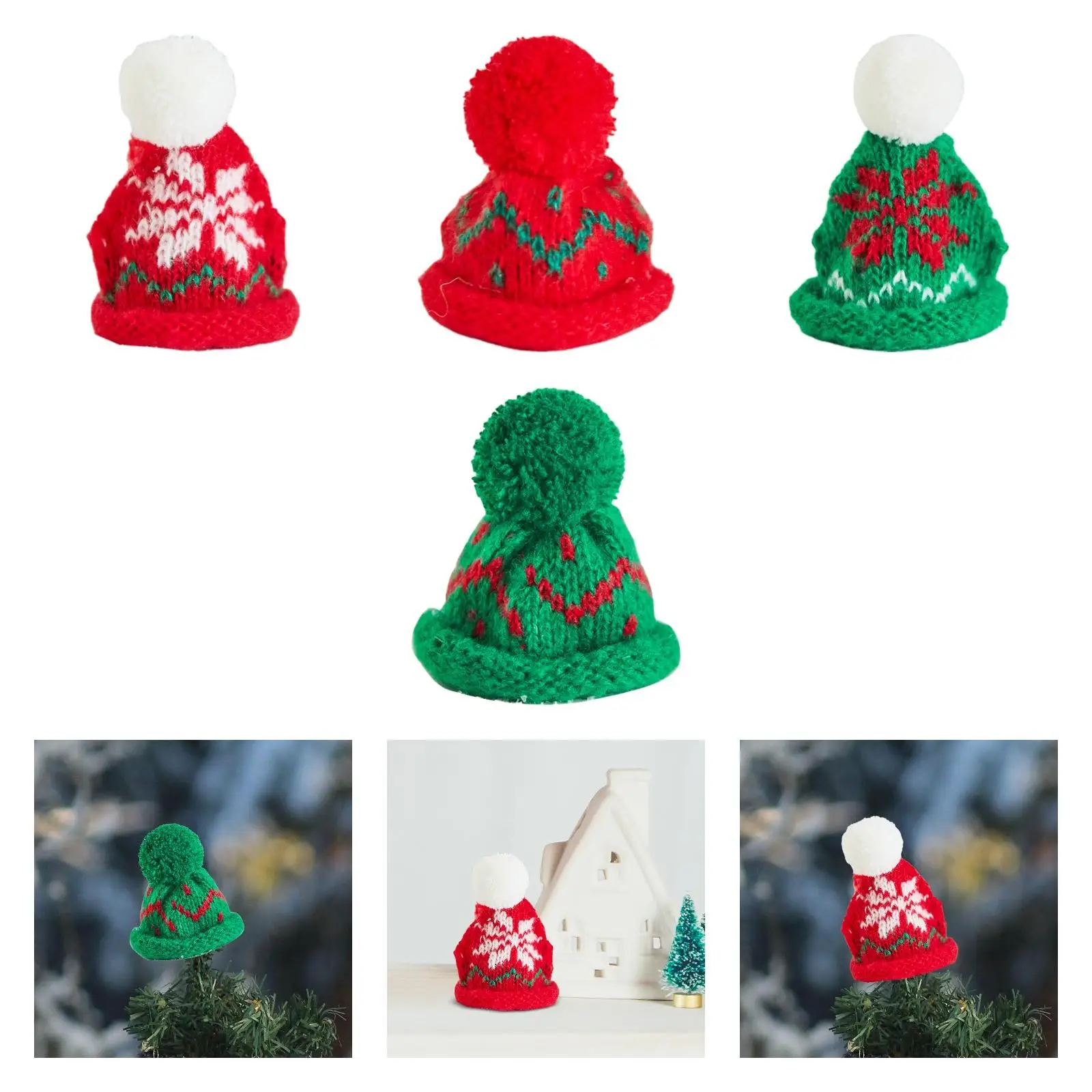 Christmas Mini Knit Hat Christmas Decoration Christmas Ornament