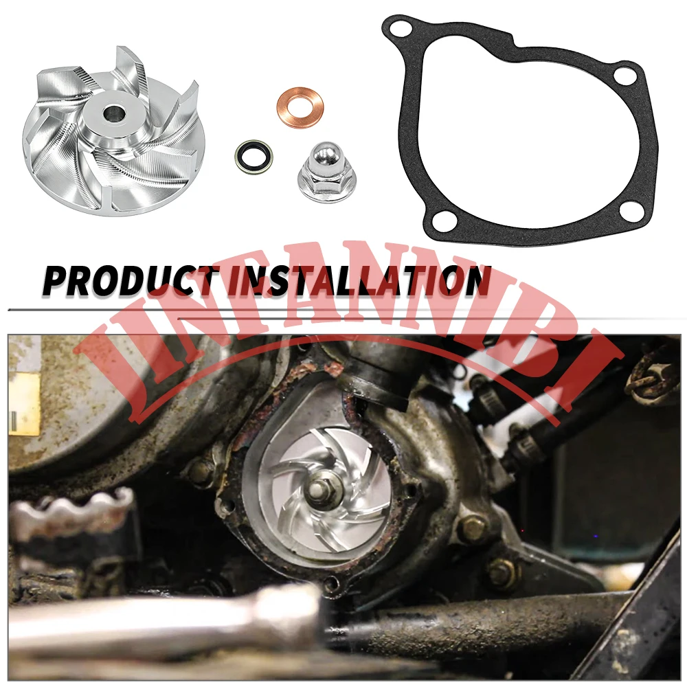 

Aluminum Water Pump Impeller Kit & Gasket Set for Polaris Ranger 500 1999-2010 2011 2012 2013