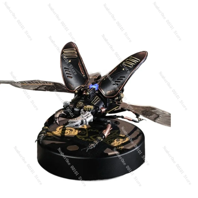 DIY Wooden Stag Beetle 3D Puzzle Mechanical Insect Model Building Kit Handmade Craft Desk Decor Birthday Gift For Kids Boys