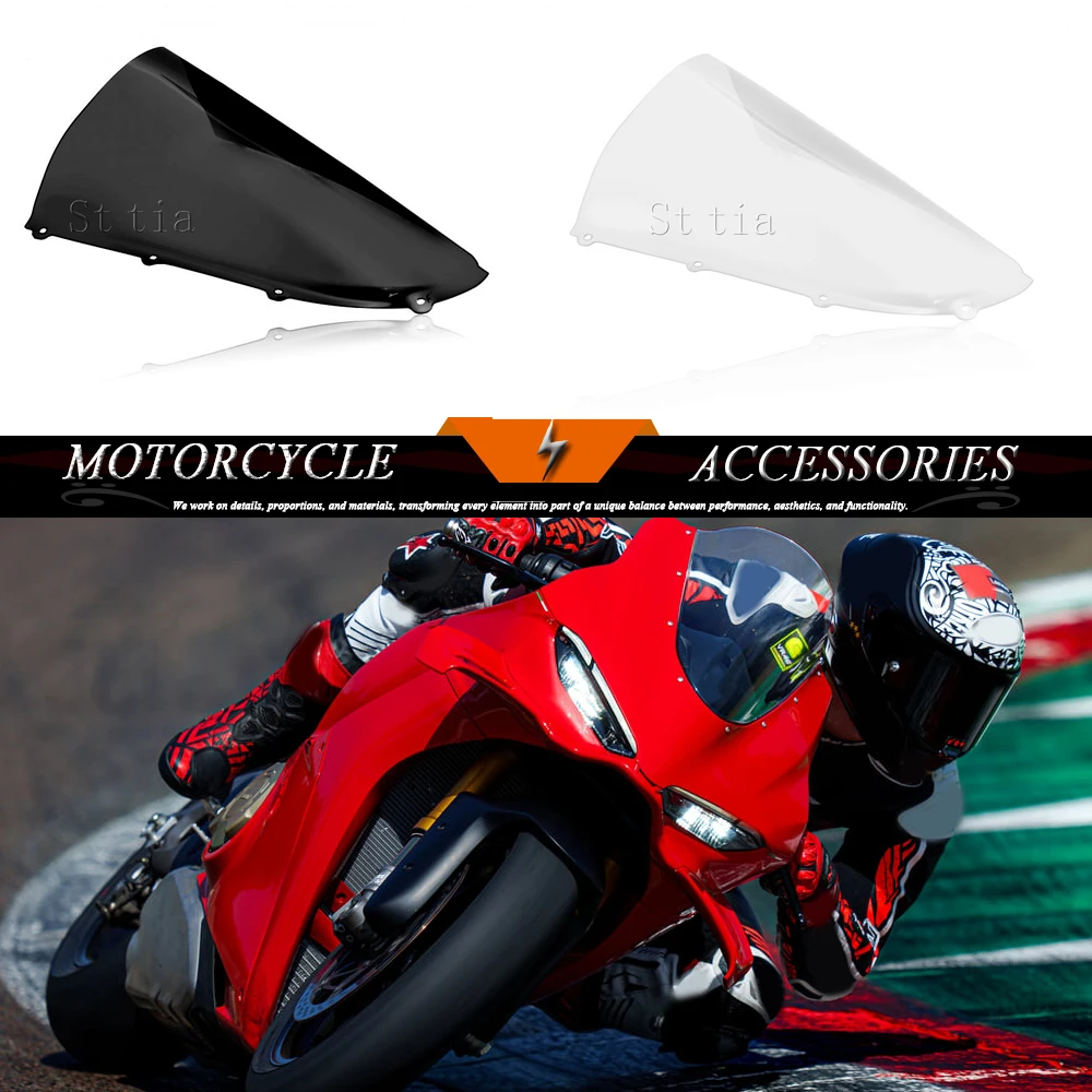 

New Motorcycle Windshield Deflector Protector Wind Screen Motorcycle Windscreen For Ducati Panigale V4 V4S V4R 2025