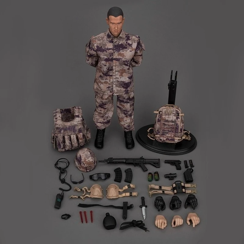 Figurka akcji w skali 1/6, model chińskiego personelu wojskowego, model wojownika szturmowego z wschodniego regionu, do dekoracji scen z zabawkami o wysokości 12 cali.