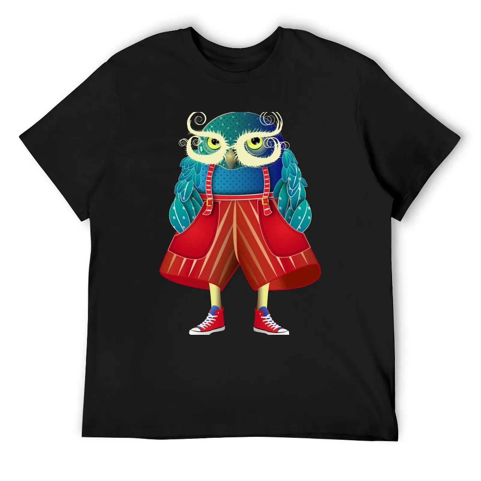 My Owl Red Pants T-Shirt man t shirt Aesthetic clothing anime graphics plus size men clothing