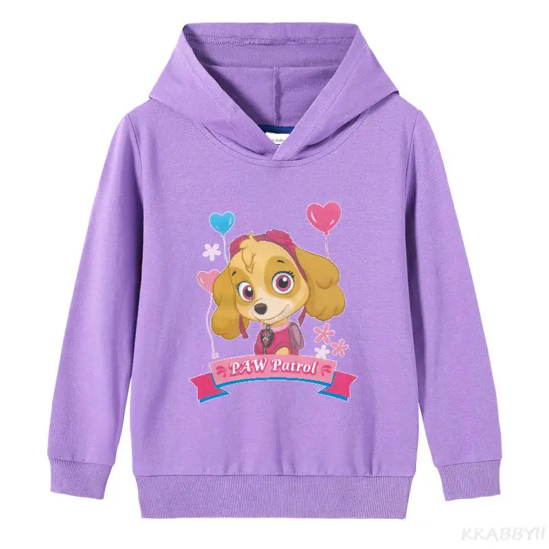 PAW PATROL Cartoon z długim rękawem Baby Boys Girls Tees Kids dzieci Casual Clothing sweter bluza z kapturem