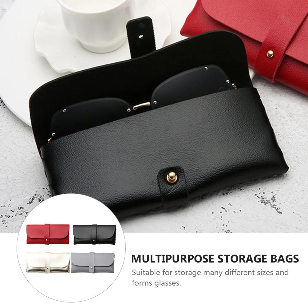 

4 pcs Glasses Storage Boxes Smooth Polishing Lightweight Portable For Reading Sunglasses Protection Multipurpose Eyeglass Cases