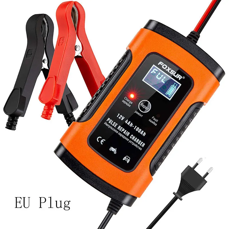 

Universal 5A 12v Intelligent Smart Motorcycle Car Battery Pulse Chargers Repair Type Lead Acid Storage Chargers Battery Auto ATV