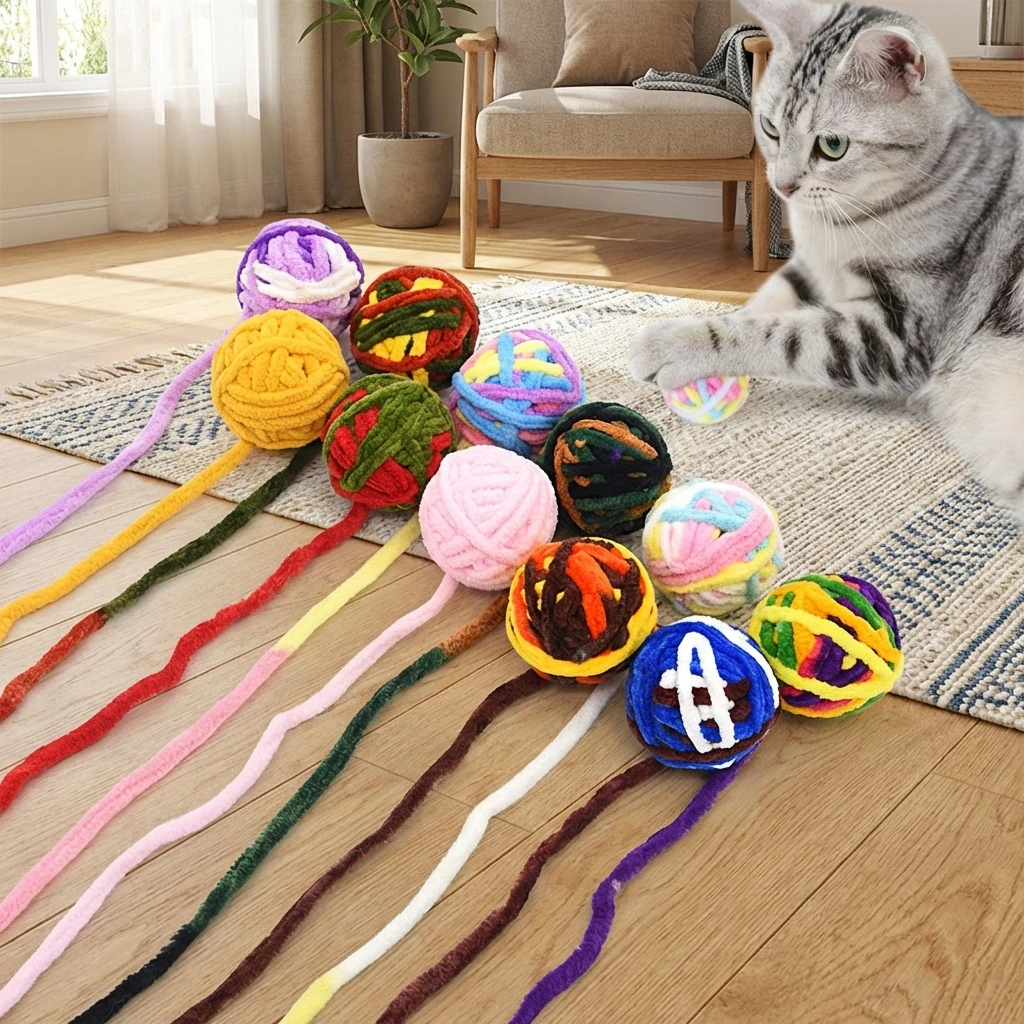 Cat Toy Ball With B…
