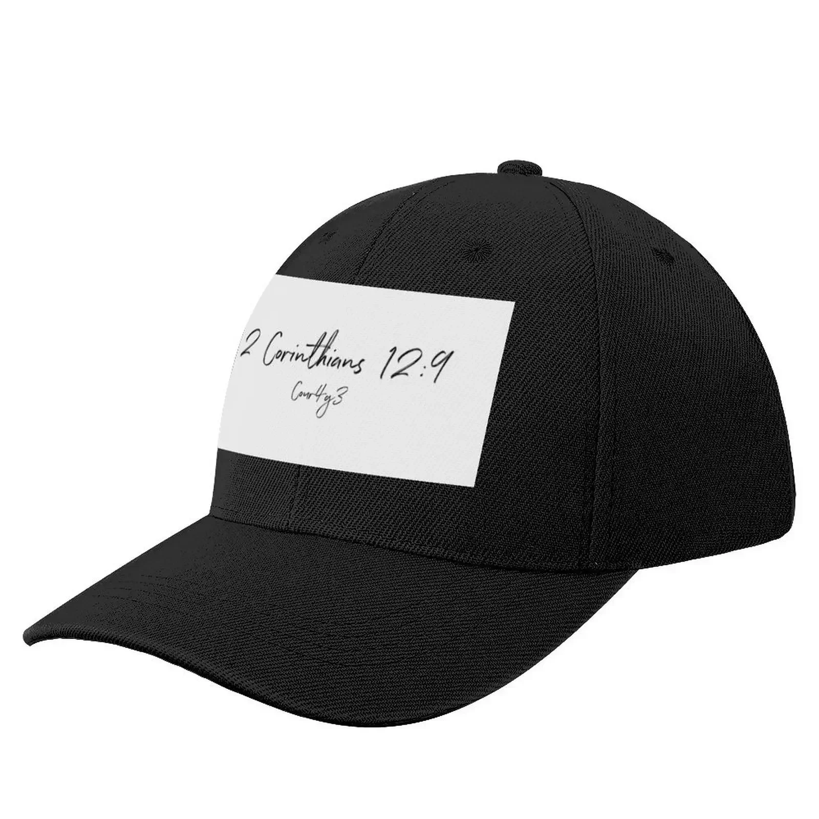 

2 Cor. 12:9 Cour4g3 Merch Baseball Cap birthday Funny hats Trucker Hat Women Hats Men's