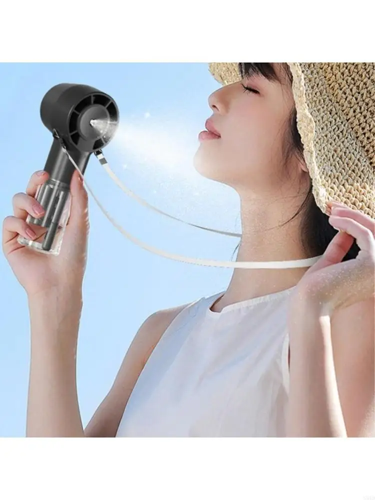 

Уличный ручной вентилятор с регулируемой скоростью и подвешиванием на шею USB-перезаряжаемый вентилятор для запотевания для и в