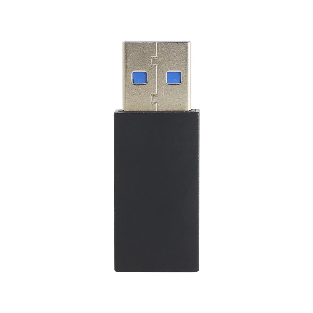 Adaptador de Cable de extensión USB 3,0 macho a USB hembra, carcasa de aleación de aluminio, bloque protector fuerte, transmisión de datos, 2 uds.