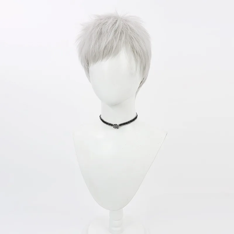 Game Akihiko Sanada Cosplay Wig Halloween Party Prop Synthetic Hair Heat Resistant Fiber + Wig Cap