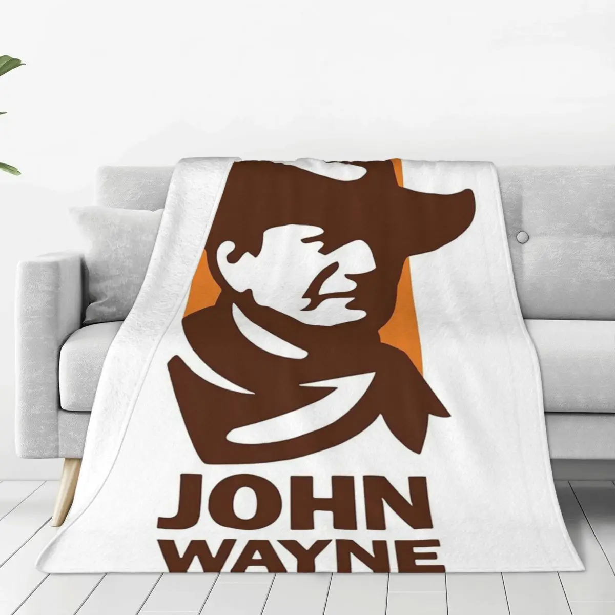 John Wayne Blanket Fleece Portable Sofa Throw Blankets For Home Bedroom Outdoor Throws Bedspread Quilt