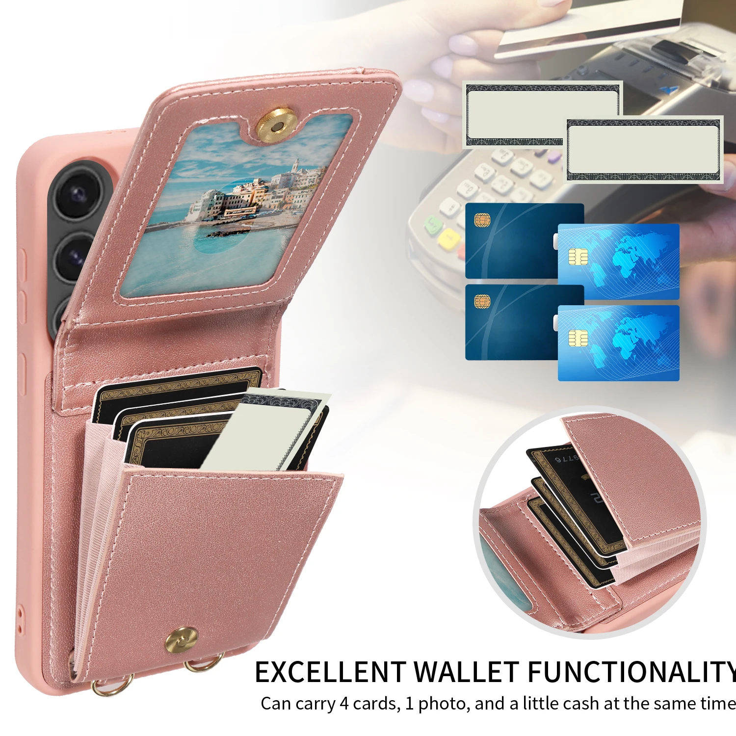 حافظة لهاتف سامسونج جالاكسي S25 FE S25 Edge S25 Ultra S24 Ultra S24 Plus S23 Ultra S23 S22 S21 S20 FE