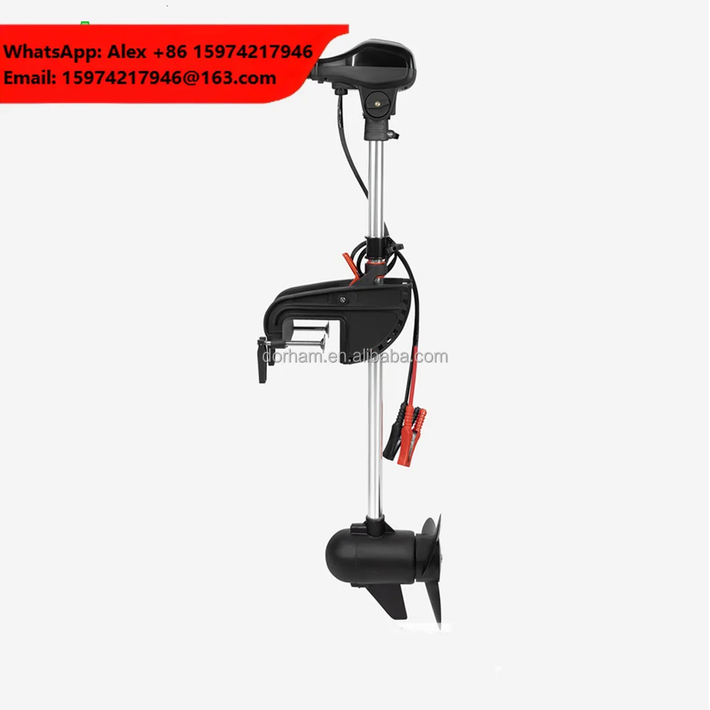 Dorham 12V 24V 48V 24V Brushless Motor S300 Kayak Electric Outboard Thruster Aluminum 130LBS/24V Electric Outboard Engine