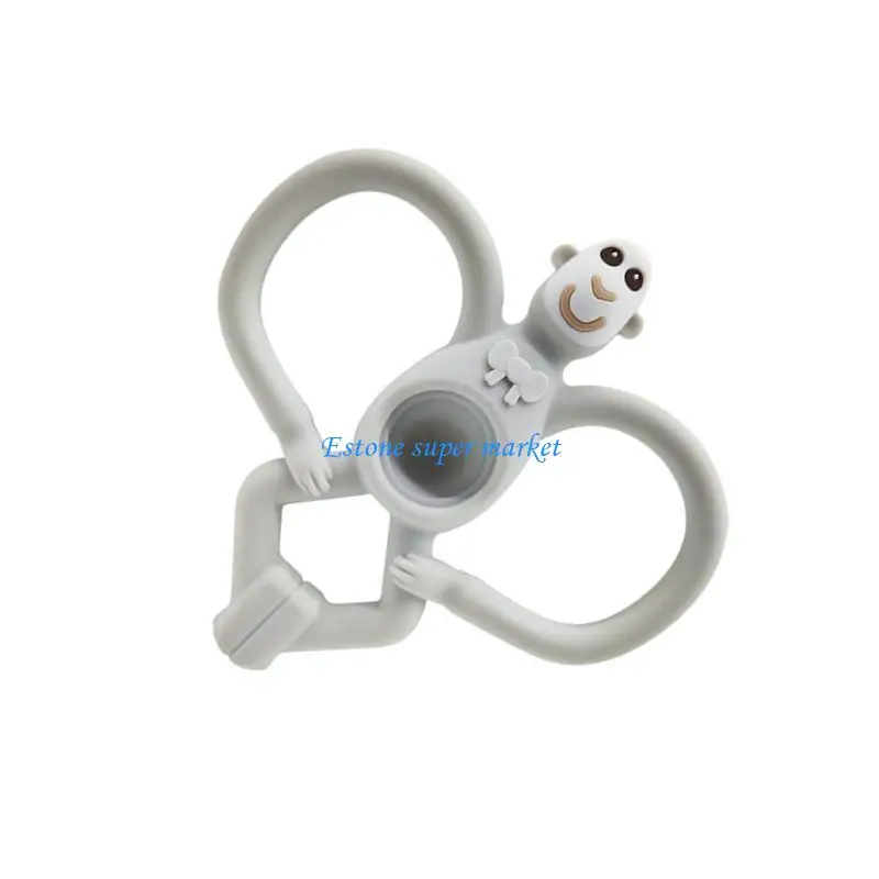 

090B Monkey Baby Teething Toy Soft & Gentle Silicone Teether for Boys & Girls