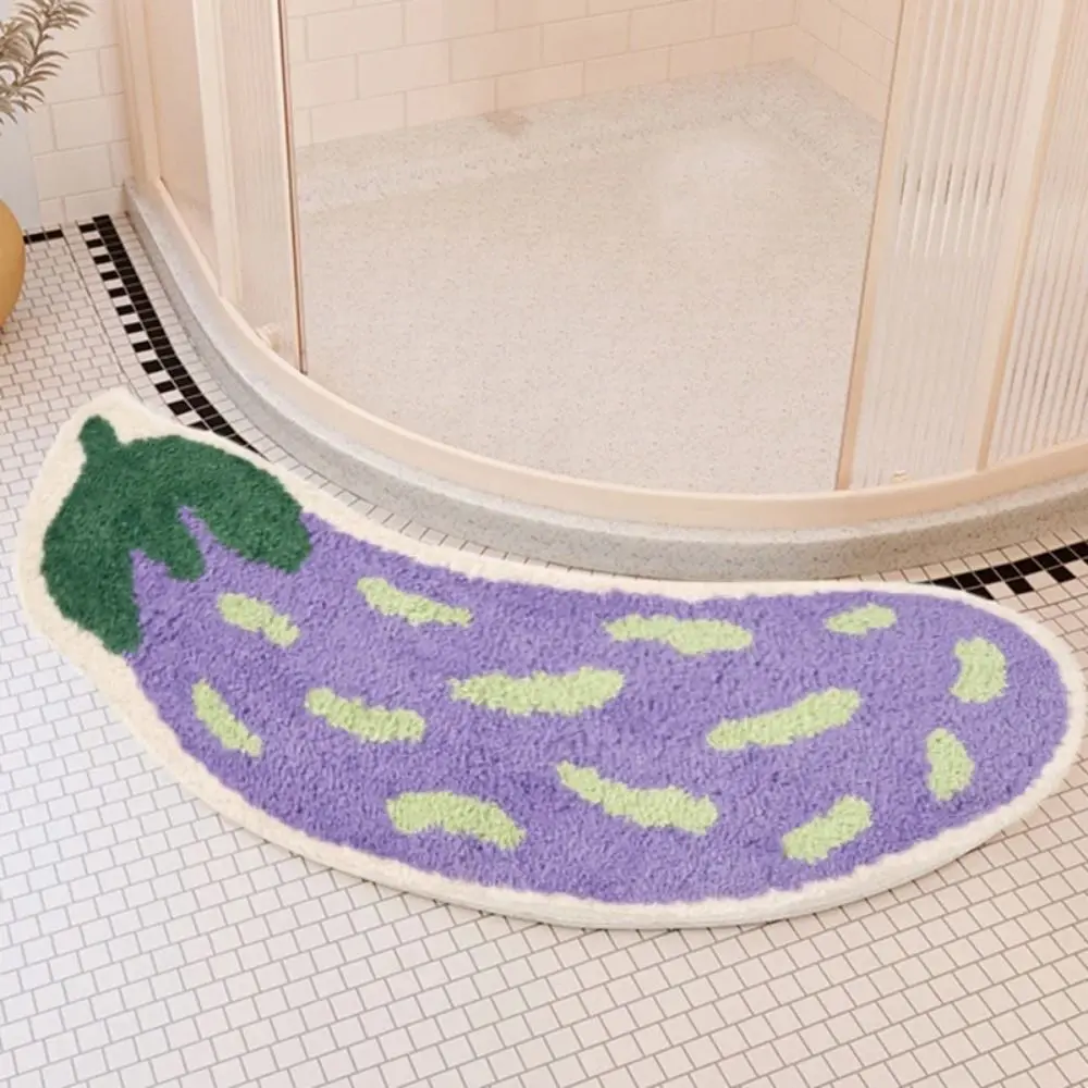 

Cute Soft Fruit Bath Mats Water Absorption Thicken Banana Floor Carpets Plush Non-slip Fruit Doormat Shower