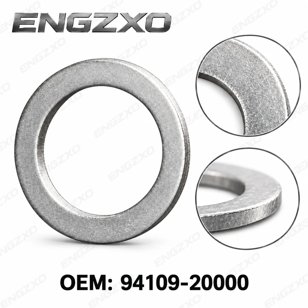 100PCS Engine Oil Drain Plug Crush Washer 94109-20000 9410920000 20x28x2mm For Honda Acura Replacement Sealing Gasket