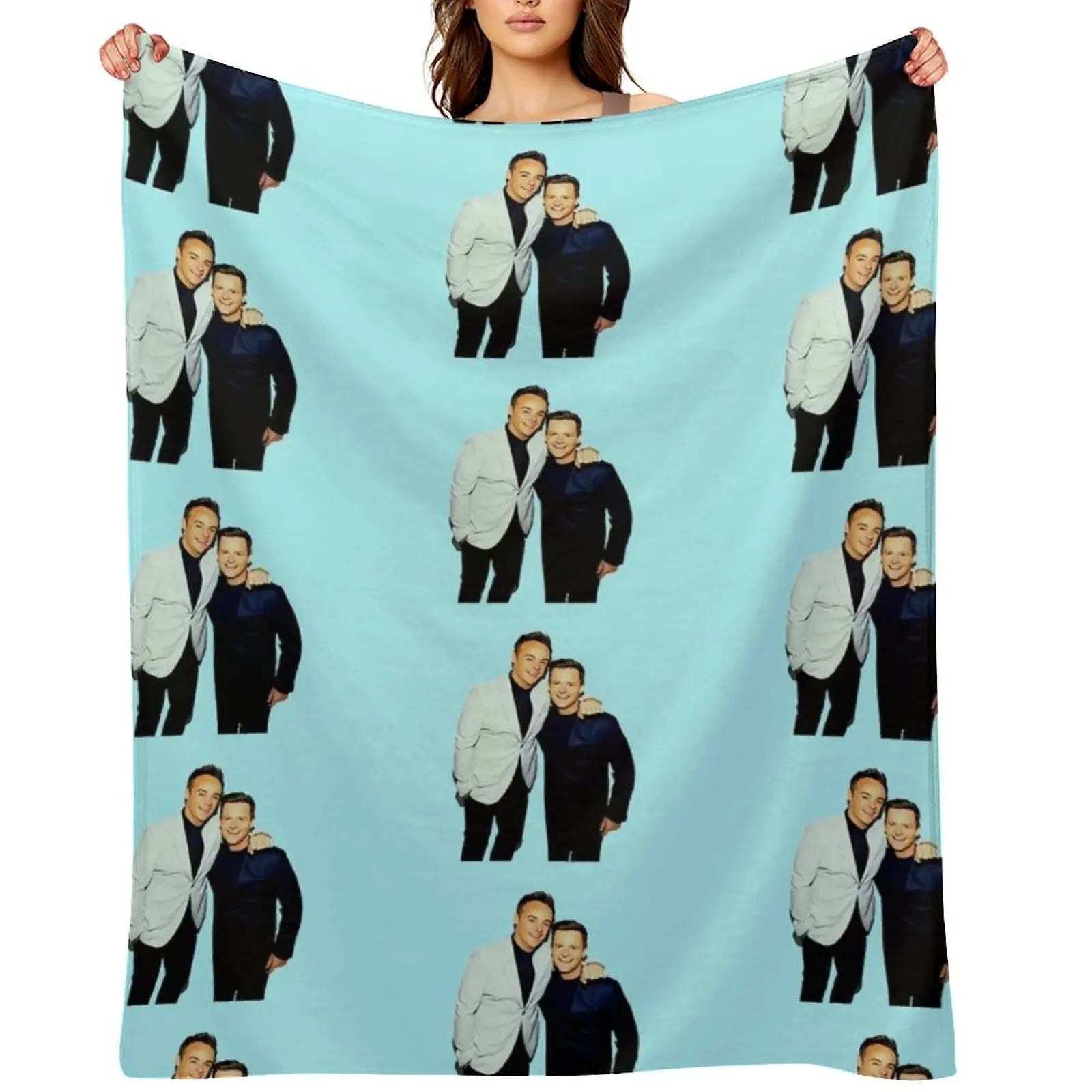 

Ant and Dec [2] Throw Blanket christmas decoration Furry Loose For Baby Blankets