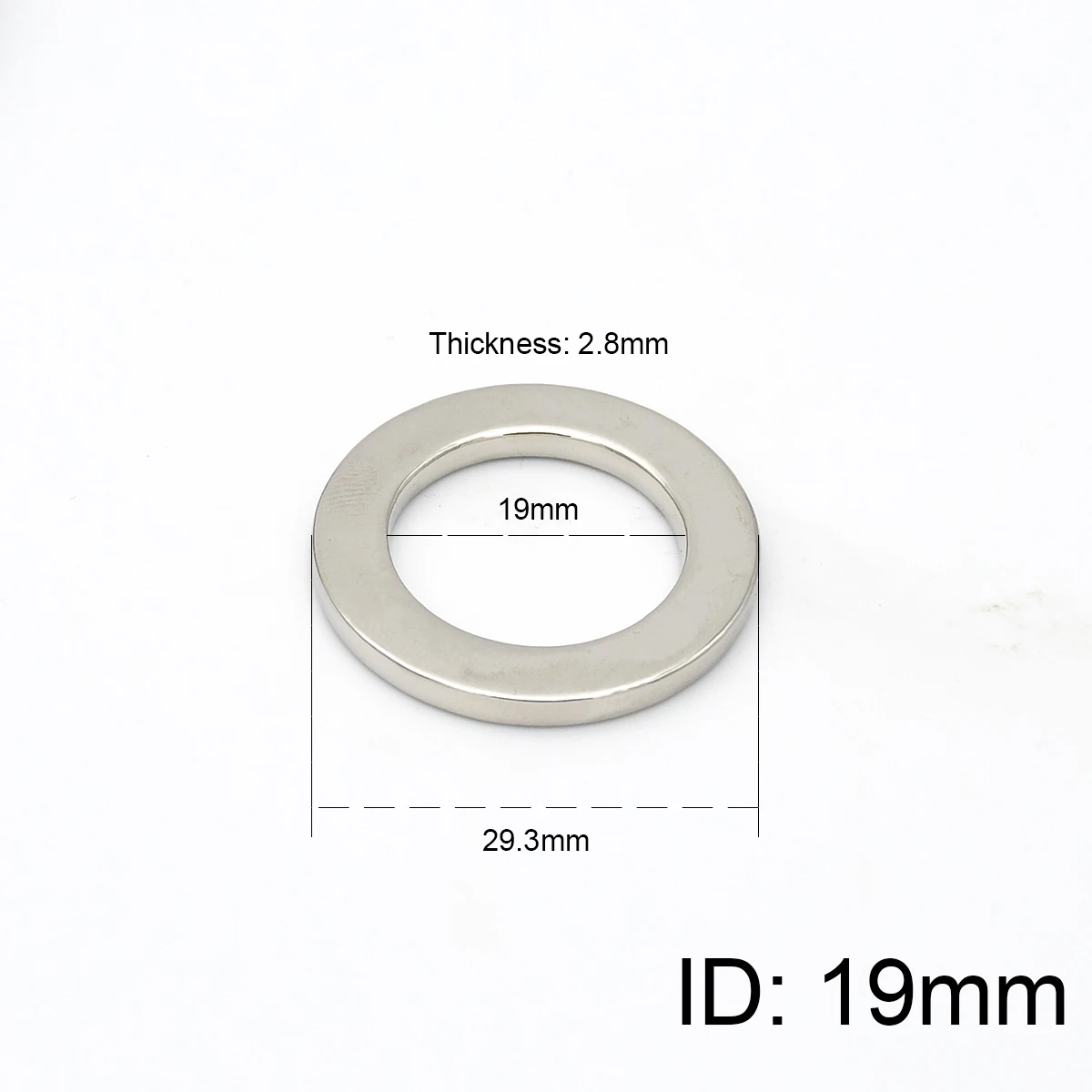 1PC Cast O Ring Seamless Round Circle Buckle for Webbing Leather Craft Bag Parts Strap Belt Pet Collar Accessories