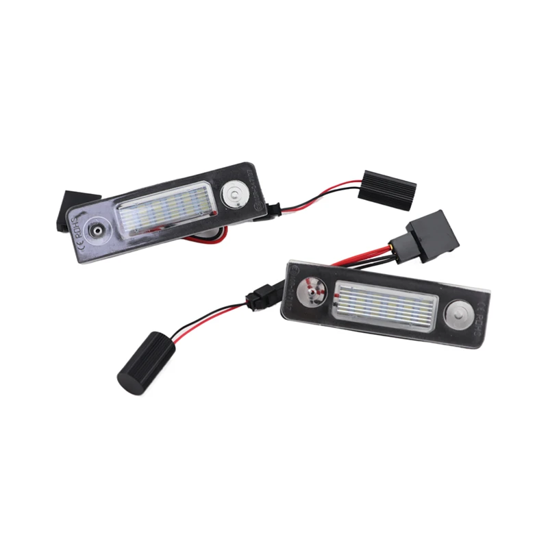 12V LED Car License Number Plate Light Lamp No Error For Skoda Octavia MKII 1Z A5 Facelift Roomster 5J Octavia MKII Pre-facelift