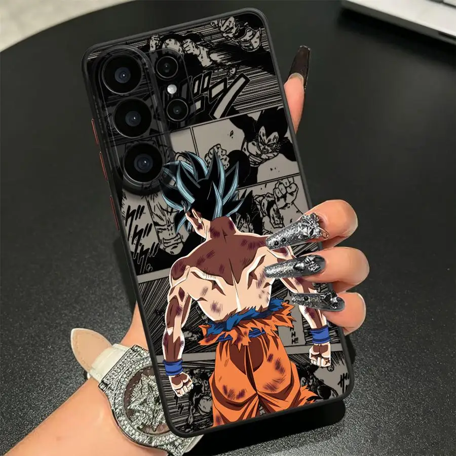 Funda Back Phone Cover Case for Samsung Galaxy S26 S23 FE S22 S24 Plus S20 FE S21 S25 Ultra Note 20 Ultra 10+ Anime Dragons