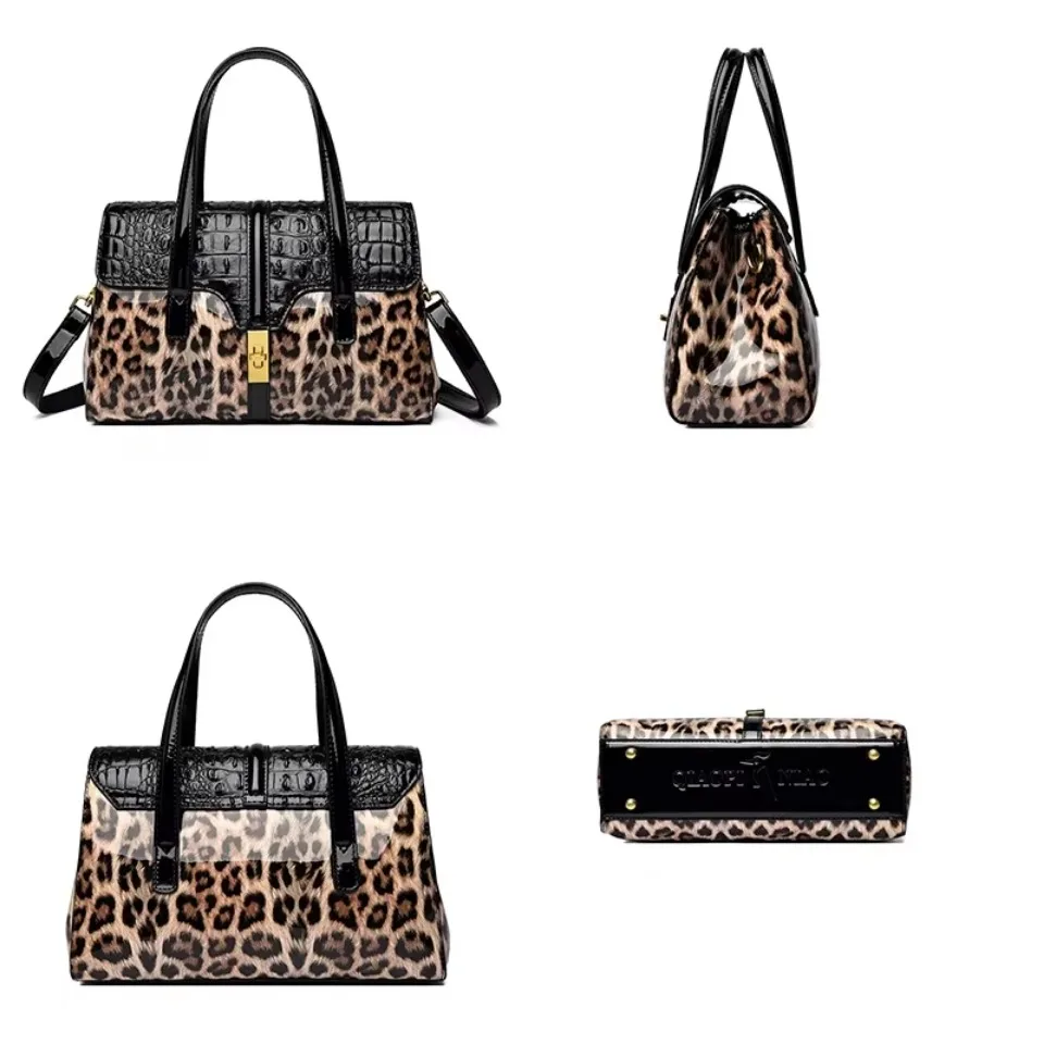 Multiple Styles Leopard Pattern Leather Women\'s Handbags Luxury Fashion Lady Tote Bag Designer Shoulder Messenger Bags Sac