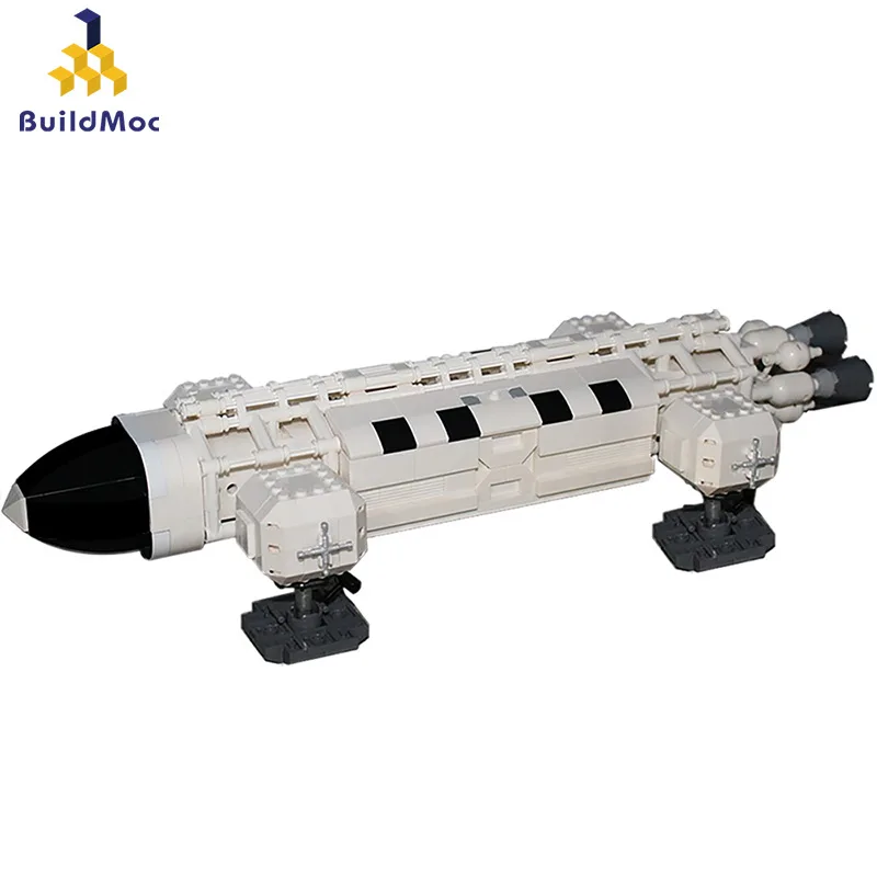

BuildMOC Assembled Building Blocks Toy Science Fiction Movie Space Hawk Transport Aircraft Adventure Spaceship Model MOC-25026