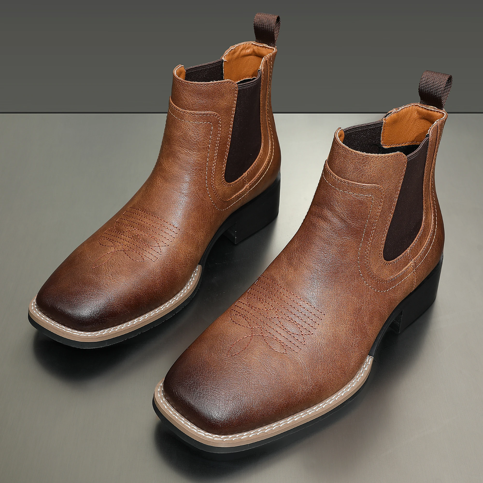 Men's Fashion Chelsea Boots in Three Colors, Comfortable and Versatile with Rubber Compound Outsole