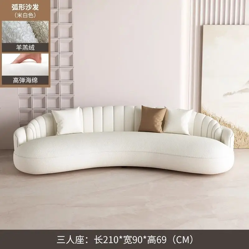 صالون تجميل استوديو الفندق، استقبال مريح بسيط للضيوف يتفاوضون مزيج الأريكة