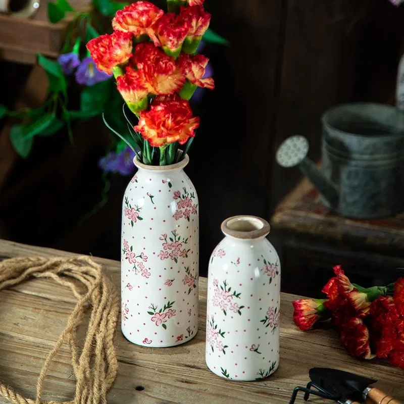Керамическая ваза в стиле ретро для дома, декоративное украшение для цветов с трещинами и льдом, устройство для гидропонной цветочной композиции