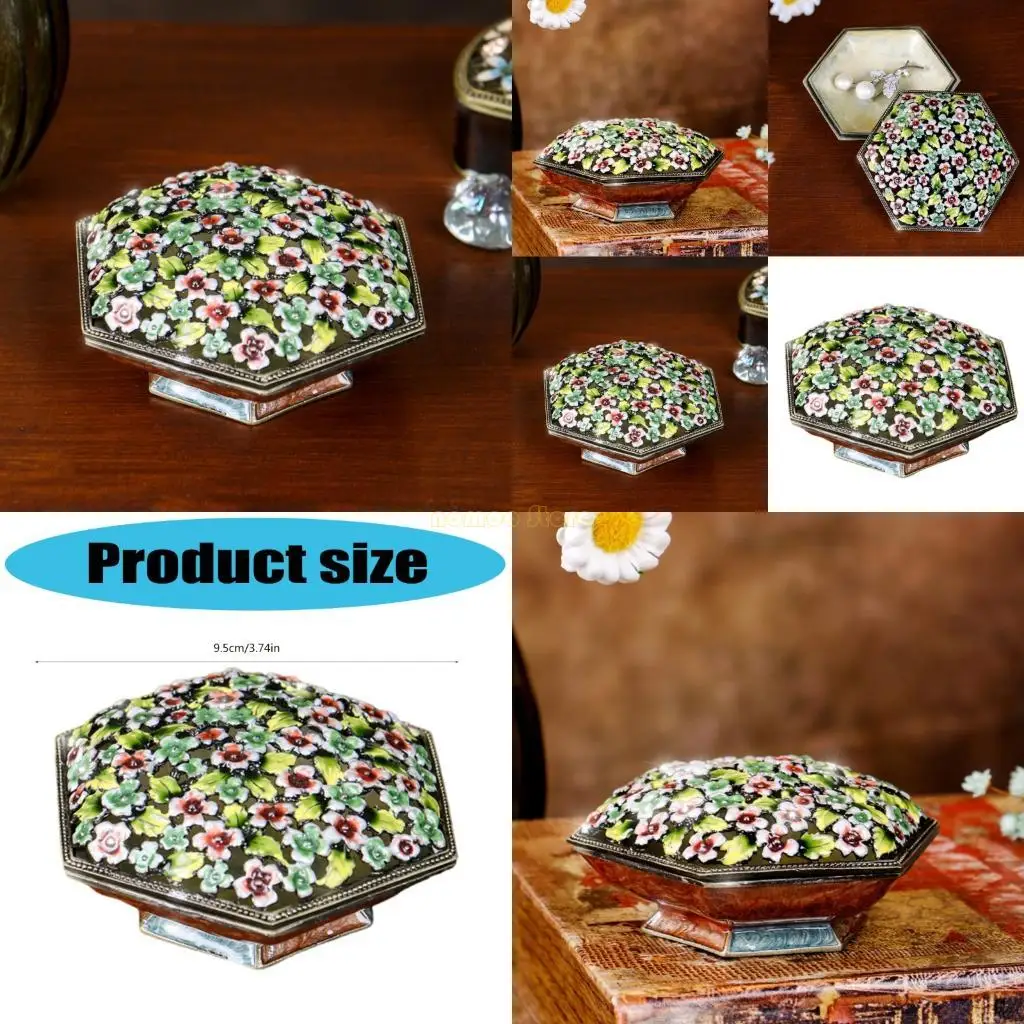 

31BF Стильная коробка ювелирных изделий из сплава с организацией, а не с царапинами, организаторы ювелирных изделий идеально для