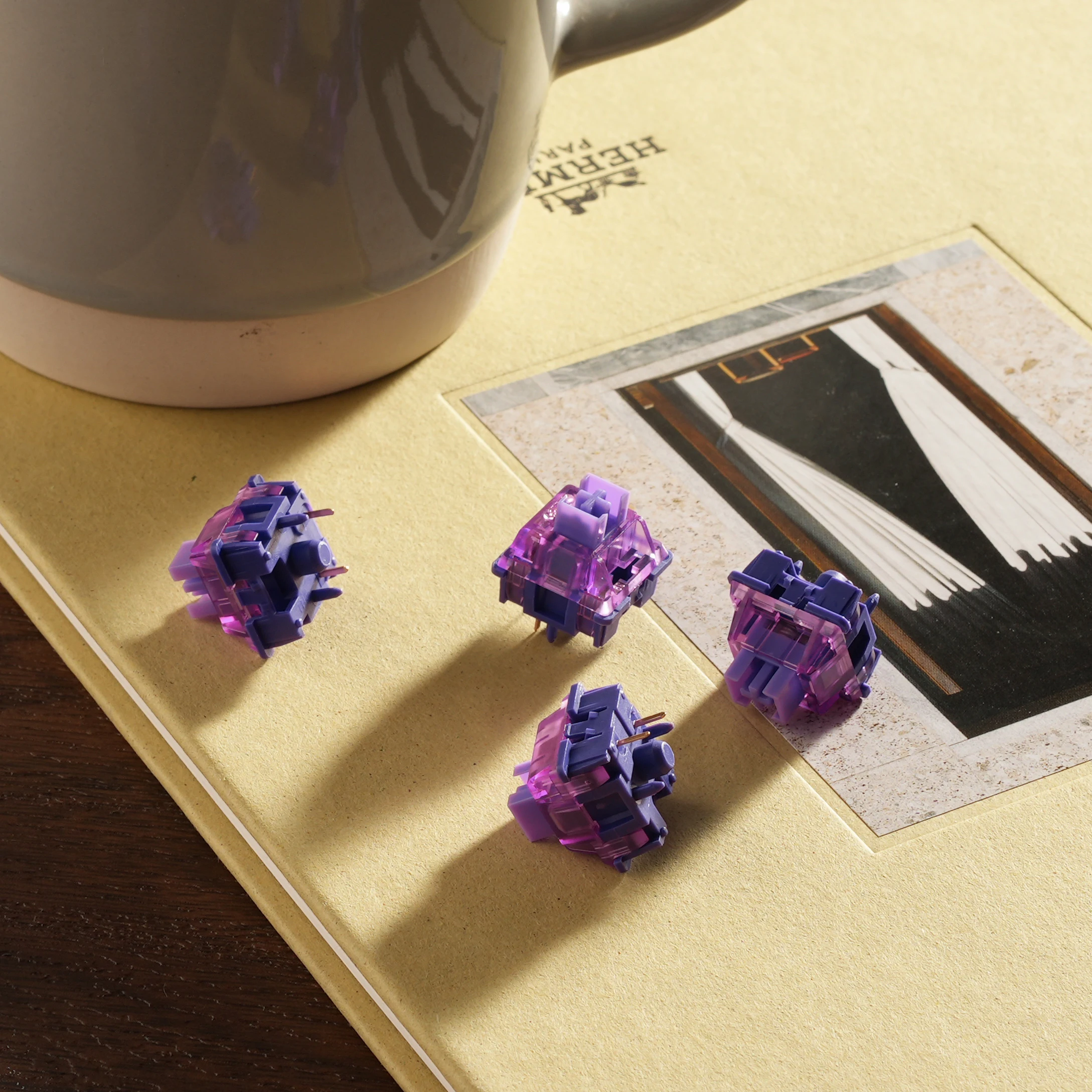 Akko V3 Pro Lavender Purple Switches 5 Pin 40gf Tactile Switch With Stable Dustproof Stem For Mx Mechanical Keyboard (45 pcs)