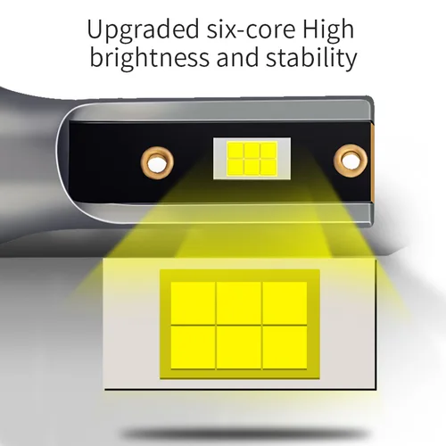 Imagen 2 del producto H7 luz LED H4 9003 H1 H3 H11 H8 H9 9005 HB3 9006 HB4 bombilla de faro LED luz antiniebla 12V amarillo blanco limón lámpara automática 2 uds