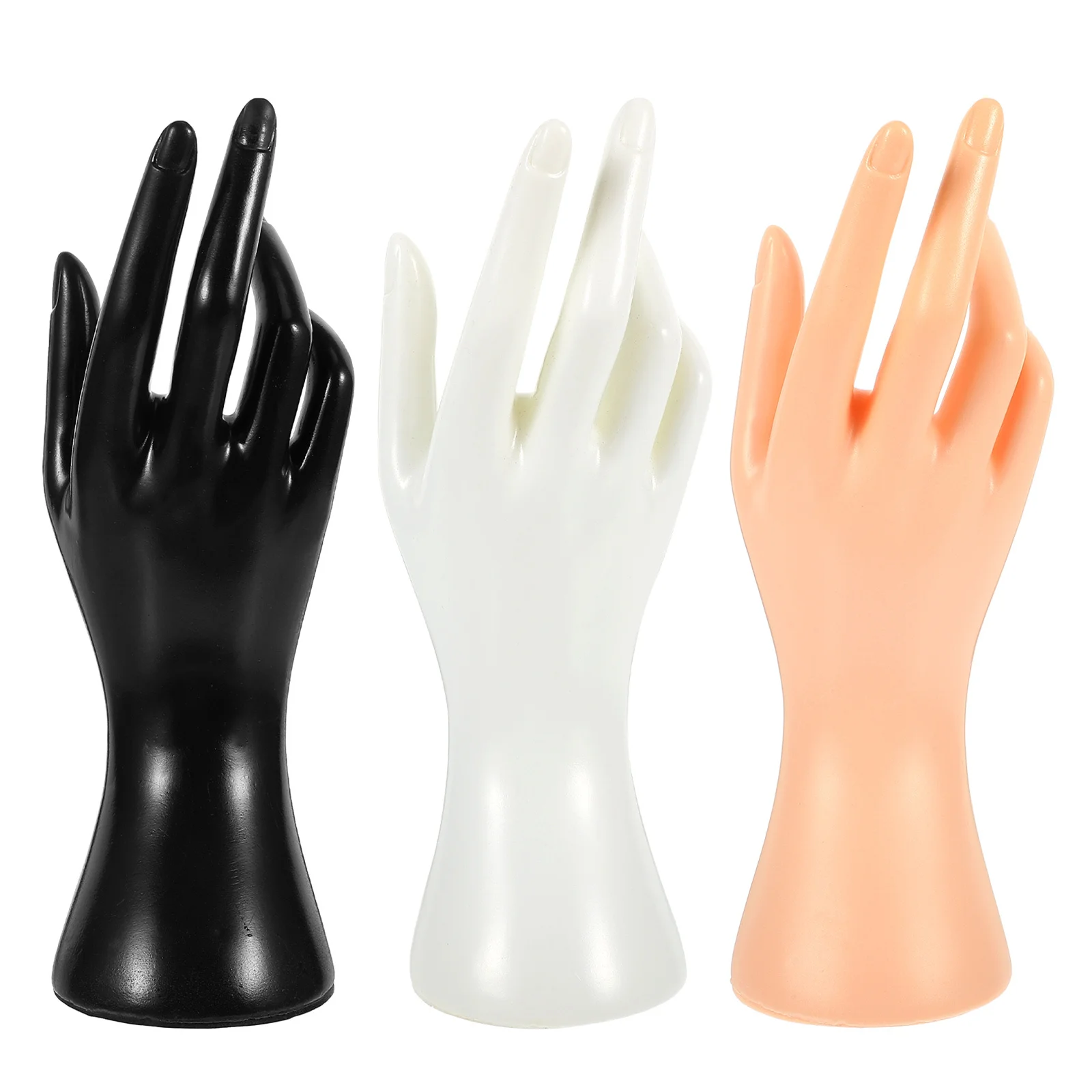 3 قطعة حامل مجوهرات اليد سطح المكتب البلاستيك الشفاف حلقة ساعة الوقوف لاستخدام سوار رف شاشة متجر المنزل