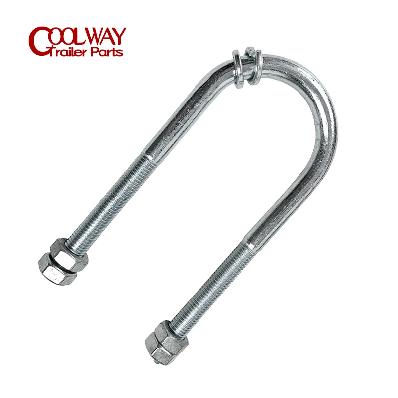 4PCS High Tensile Zinc Plated Axle U Bolt 60mm Round M12 Leaf Spring Clamp Trailer Truck Ute Parts