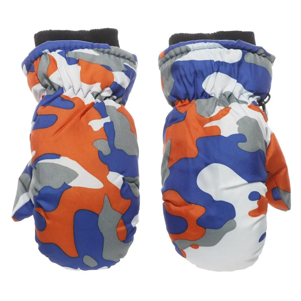 

New Fashion Windproof Winter Furry Warm Mitts Children Gloves Thicken Skiing Mittens