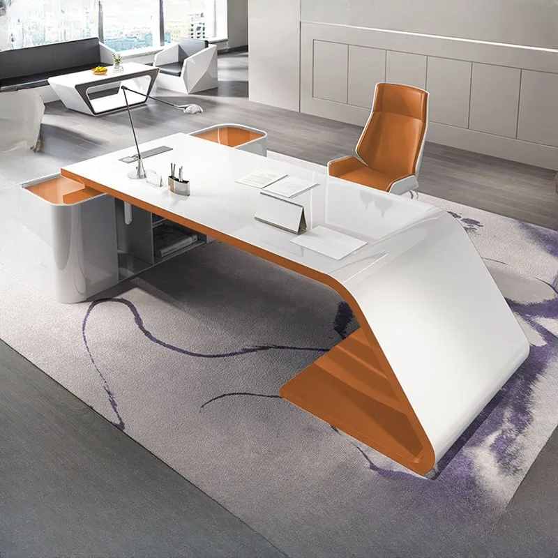 Minimalist Organizer Office Desk L Shaped Standing Luxury Crafting Computer Desks Long Girl Work Bureau Meuble Office Furniture