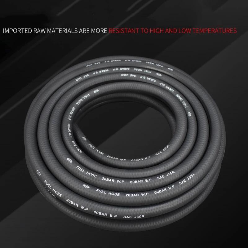 1/3/5/10M Petrol Diesel Oil Resistant Rubber Hose Tube Flexible High Pressure Automobile Fuel Injection Pipe ID4-25mm Fuel Line